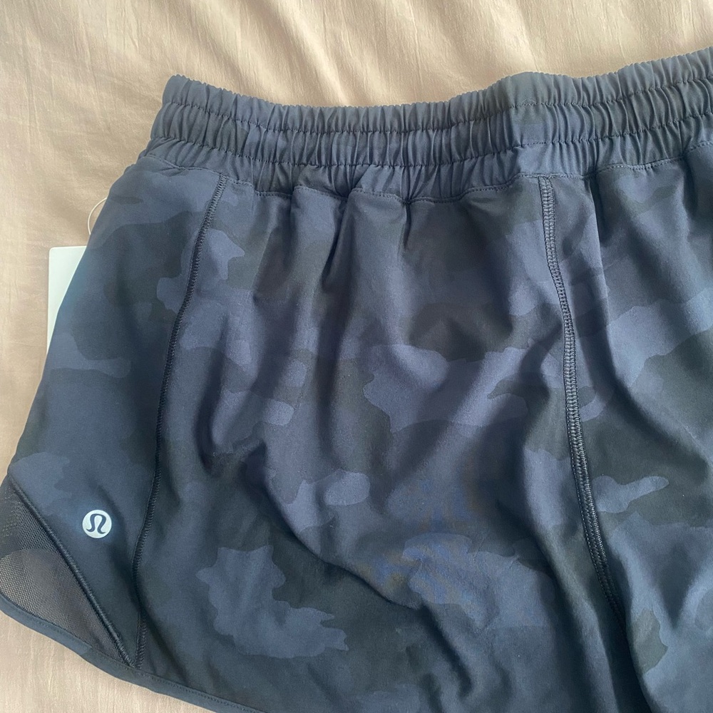 lululemon women’s Black Camouflage Athletic Shorts